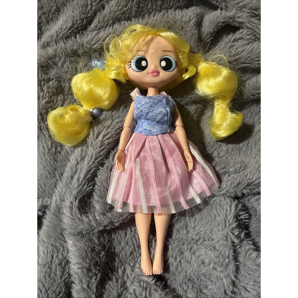 MGA LOL Surprise Powerpuff Girls OMG Bubbles Fashion Doll Redressed